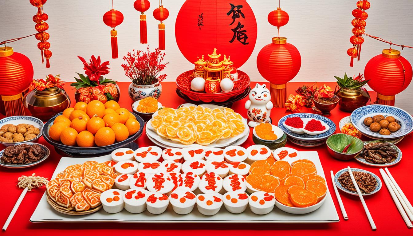 lunar chinese new year lucky foods