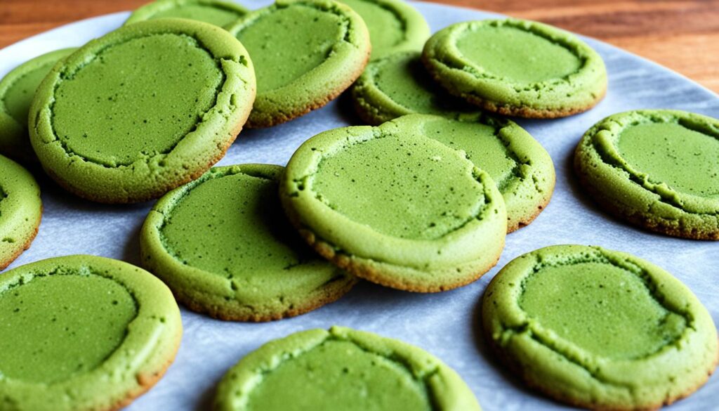 matcha green tea cookies