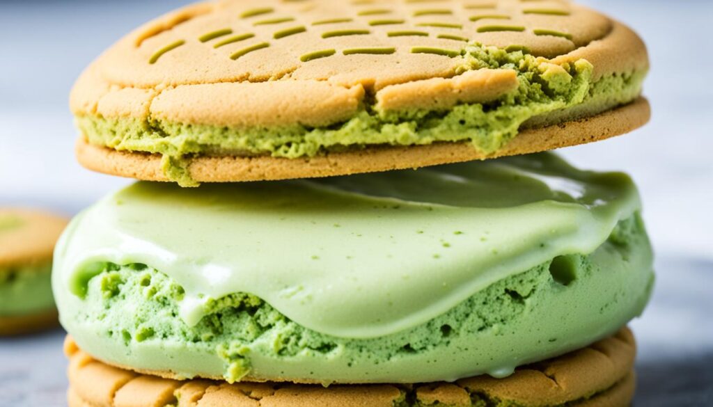 matcha ice cream sandwich