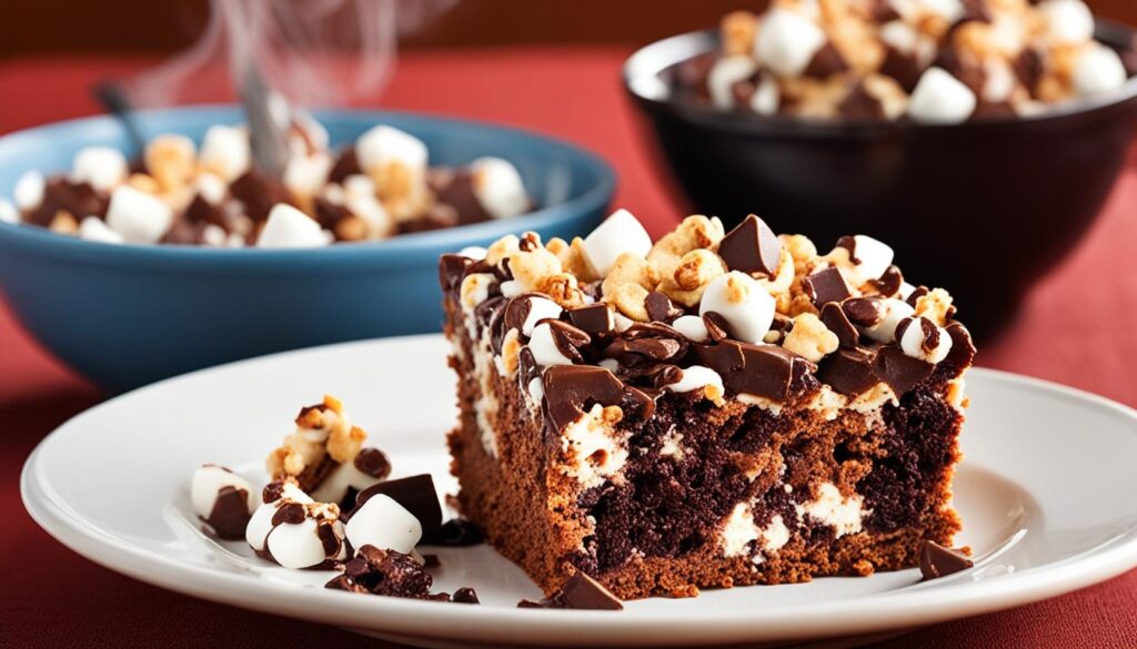 microwave rocky road sponge cakes