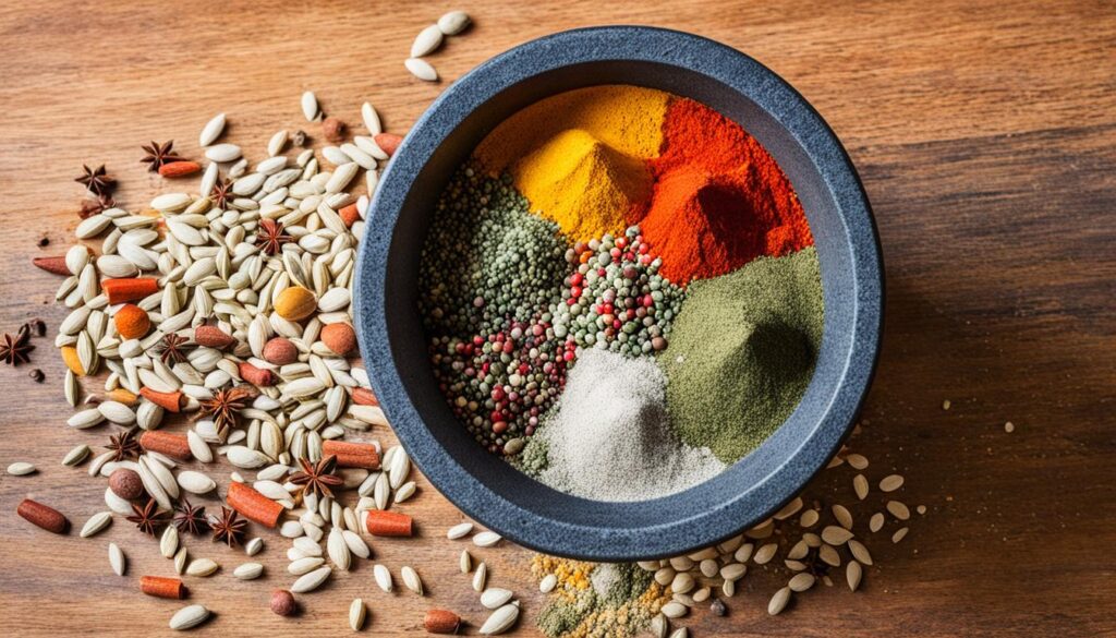 mortar and pestle for grinding spices