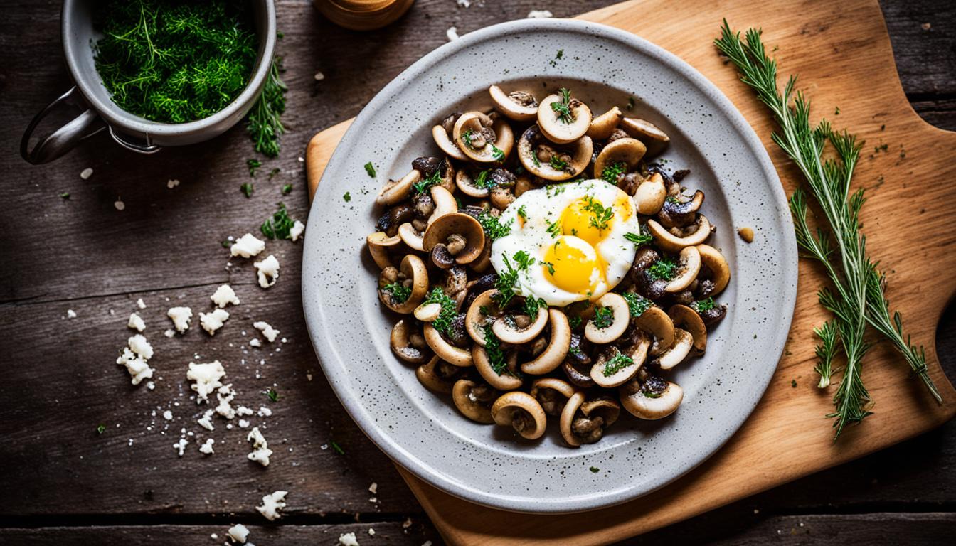 mushroom and crushed egg tapas tapas de setas recipe