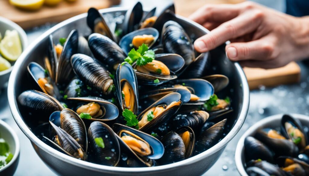 mussel dish preparation