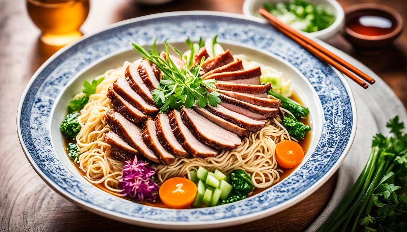 noodles for the new year cantonese roast duck soup noodles chinese