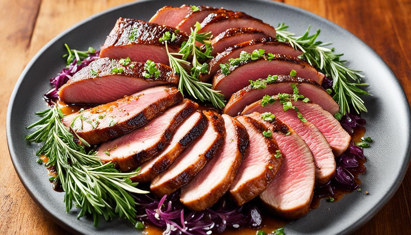 pan seared duck breast