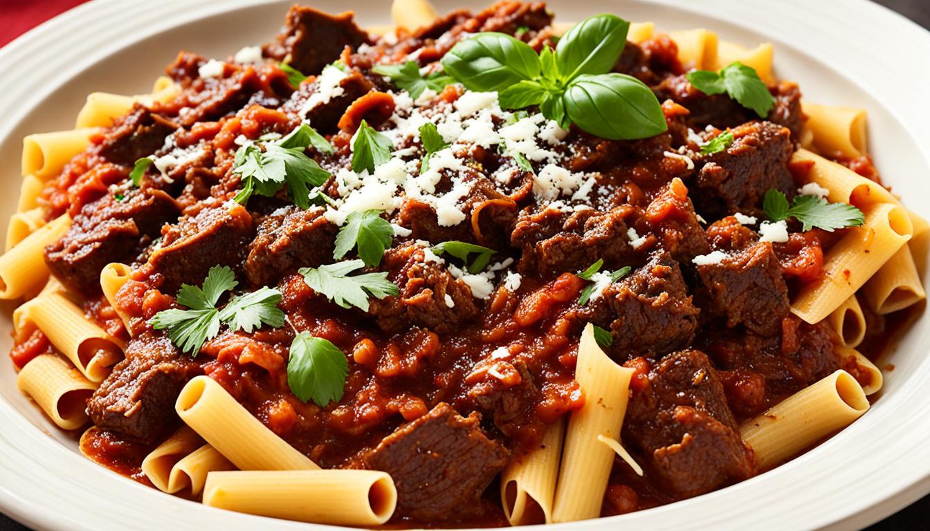 pasta alla genovese neapolitan beef ragu