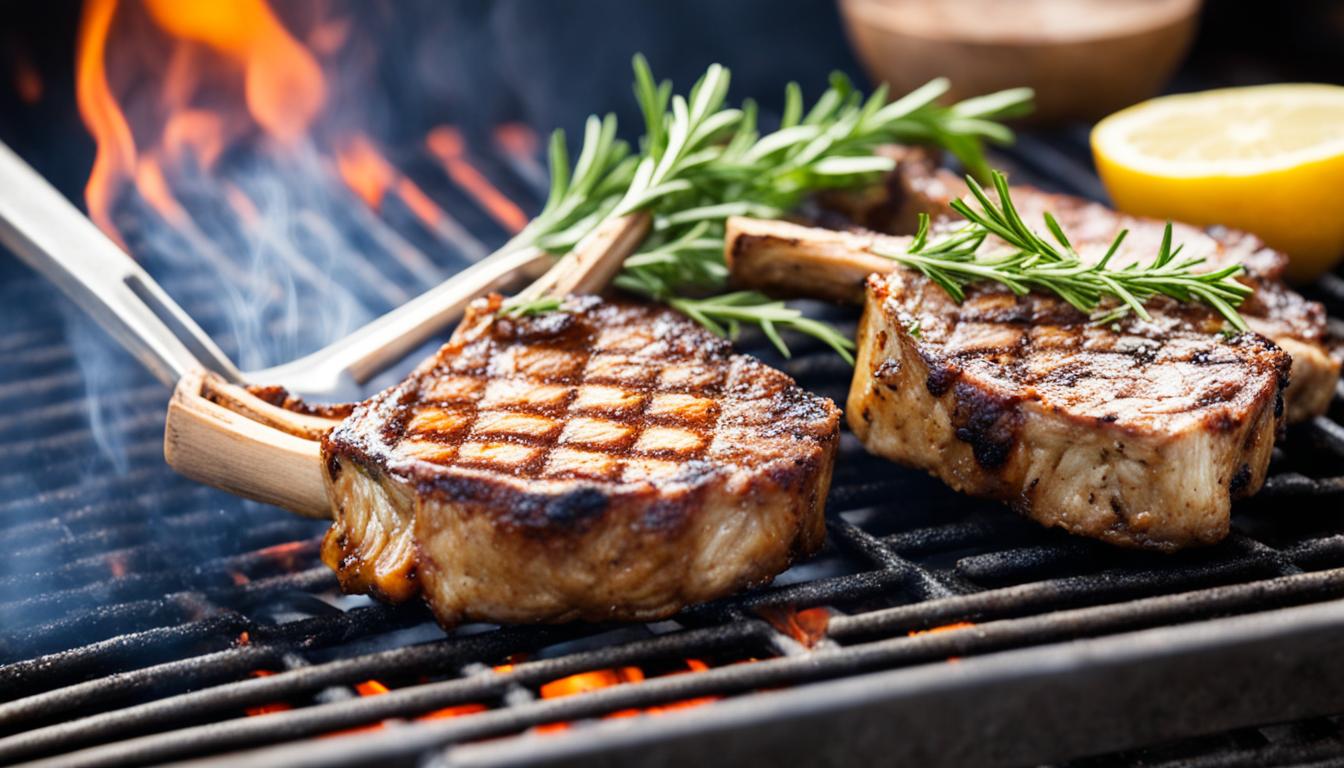 perfectly grilled lamb rib or loin chops recipe