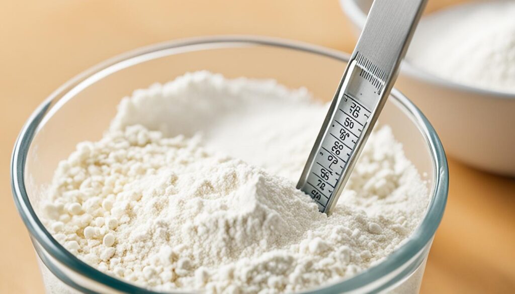 precise measuring for dry ingredients