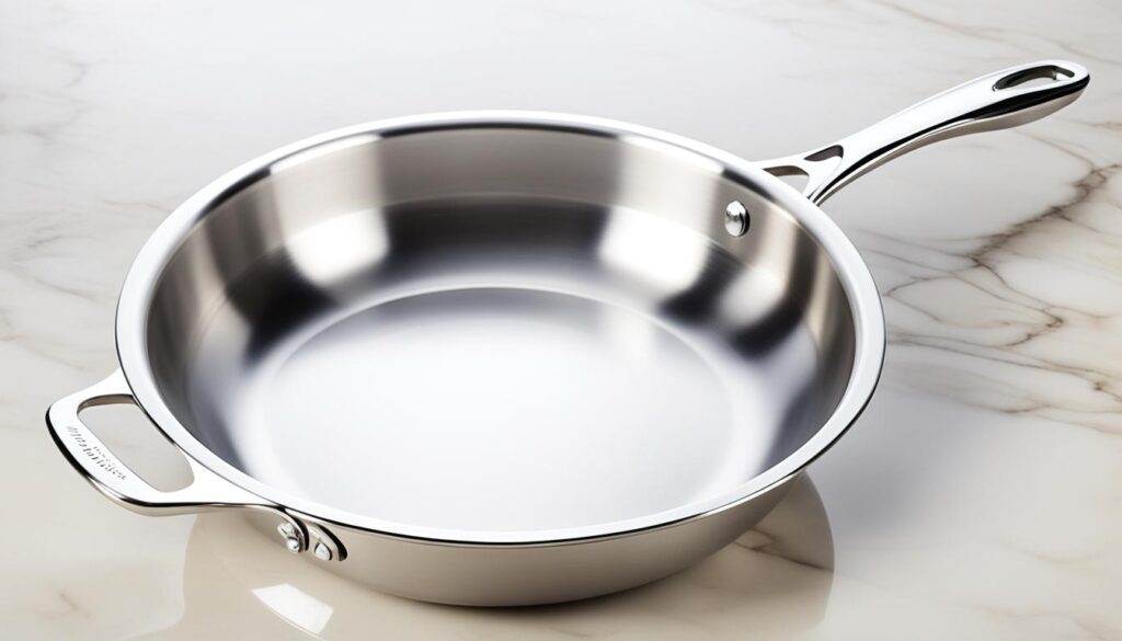 professional-grade stainless steel pans