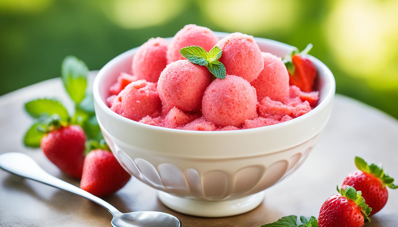 quick easy strawberry sorbet recipe