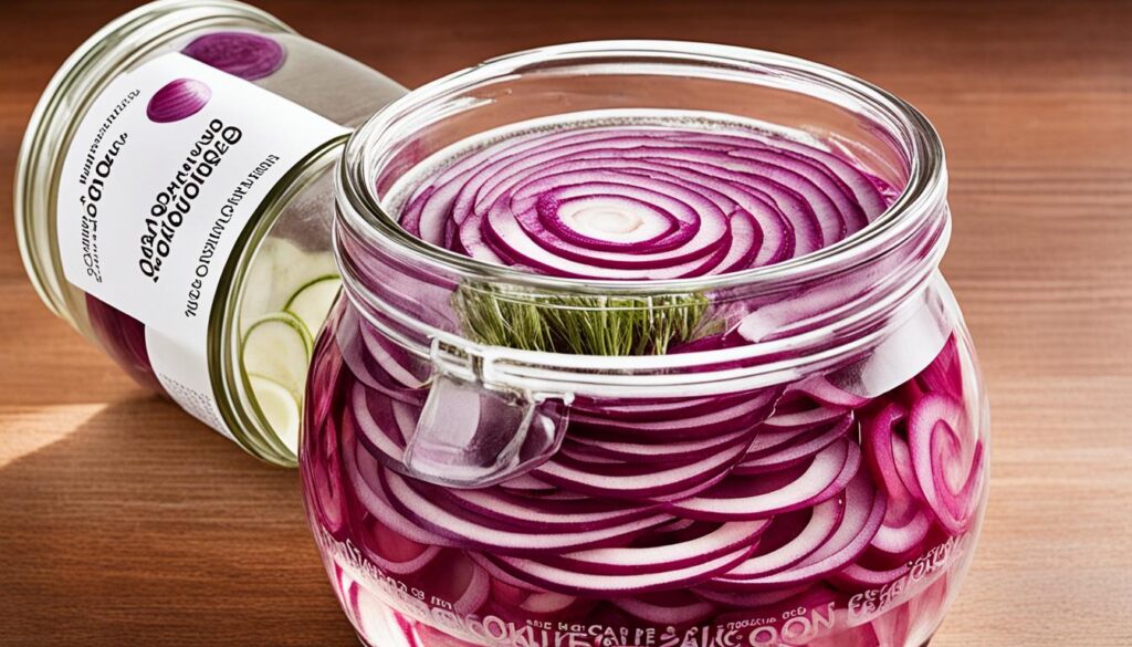 quick pickled red onions image