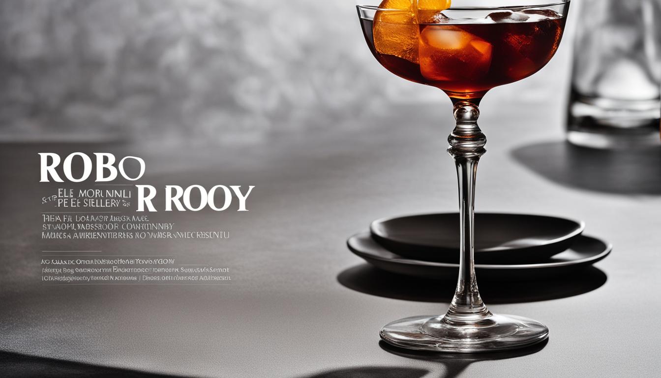 Classic Rob Roy Scotch & Vermouth Mix Recipe