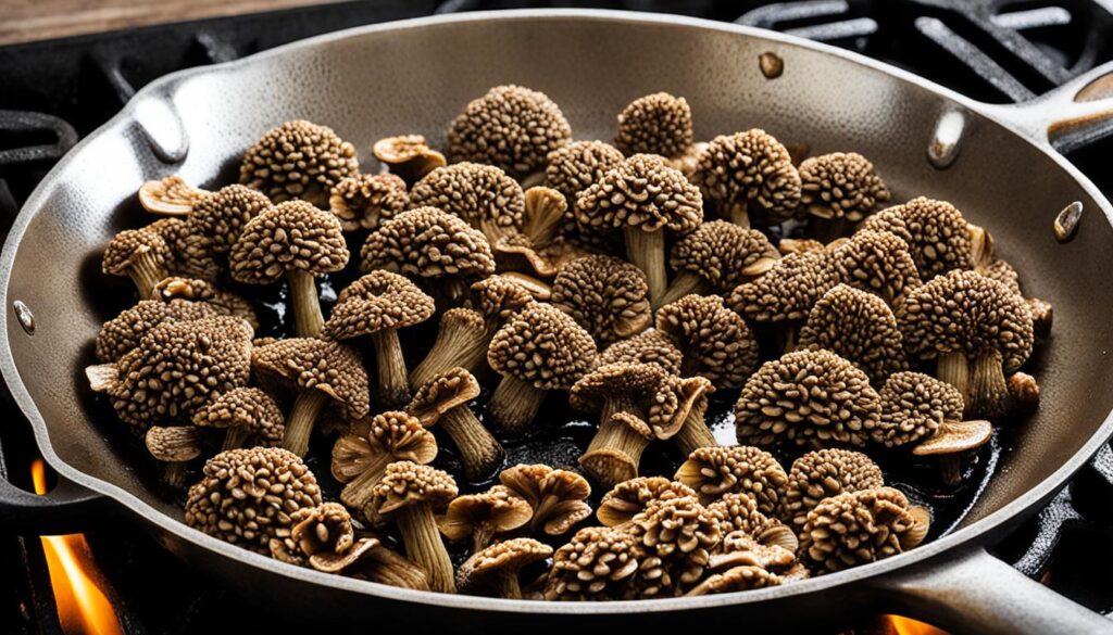 sautéing morel mushrooms