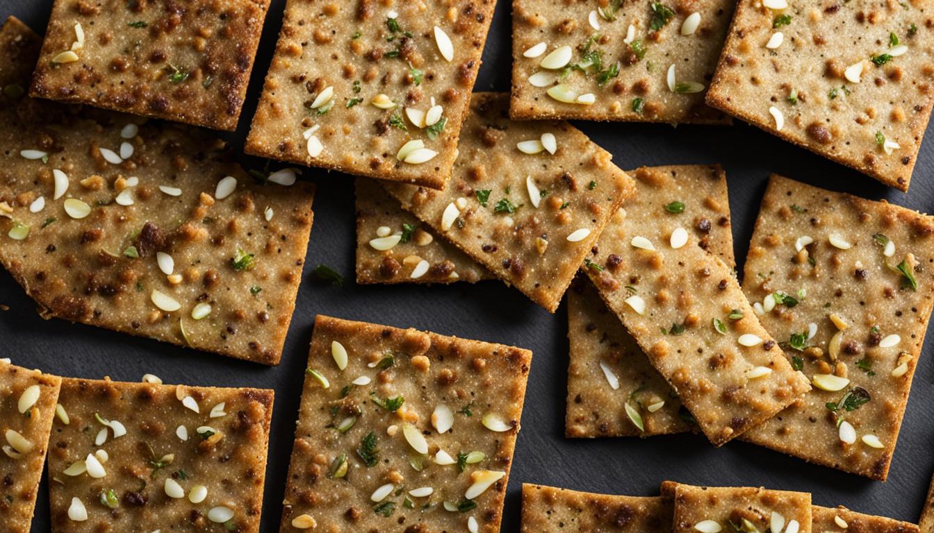 sourdough rye crackers with coriander and fennel