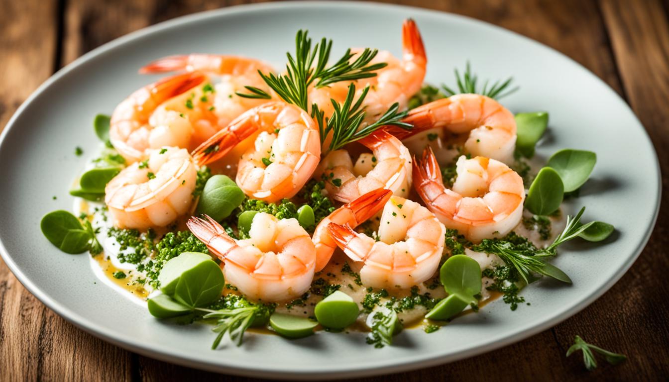 sous vide poached shrimp