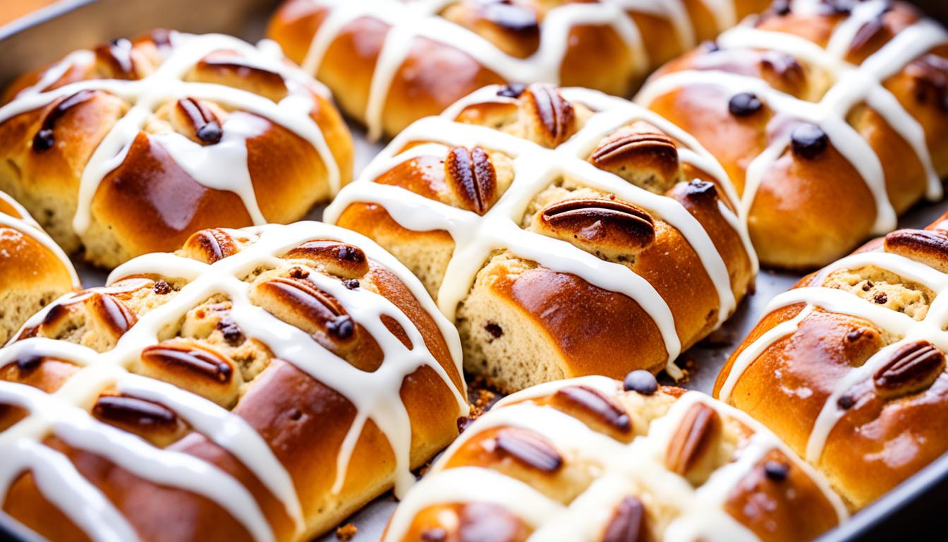 spiced vanilla hot cross buns recipe