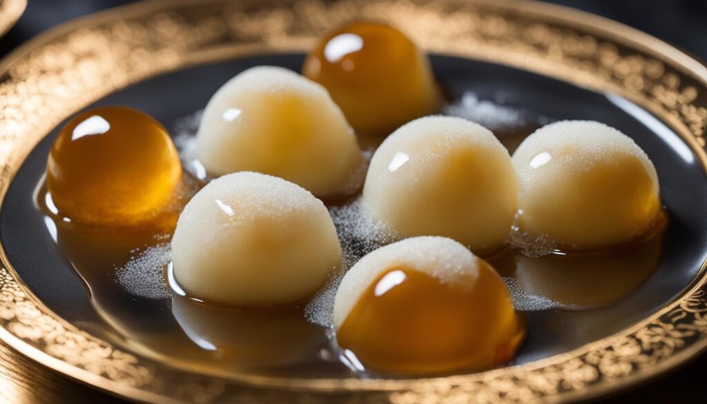 sweet rasgulla dessert