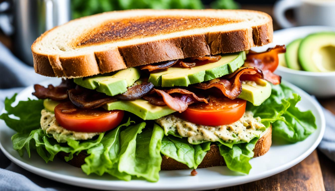 vegan blats lettuce tomato avocado mushroom bacon recipe