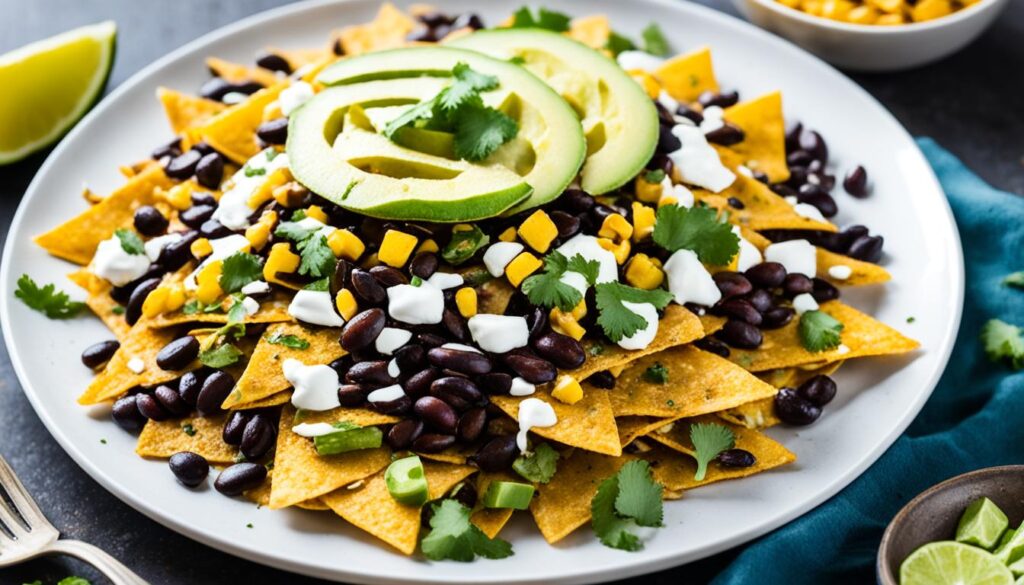 vegan chilaquiles with roasted corn