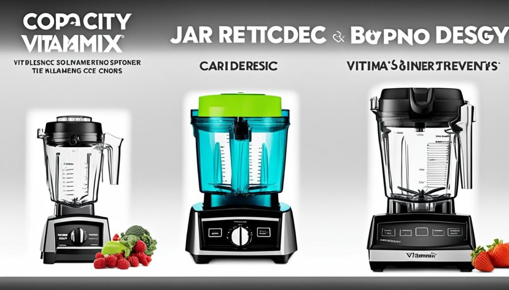 vitamix vs blendtec comparison chart