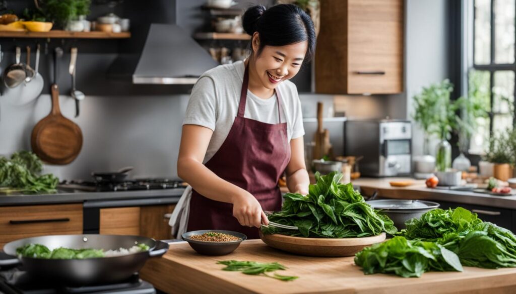 Cooking with Seriously Asian Perilla Leaves