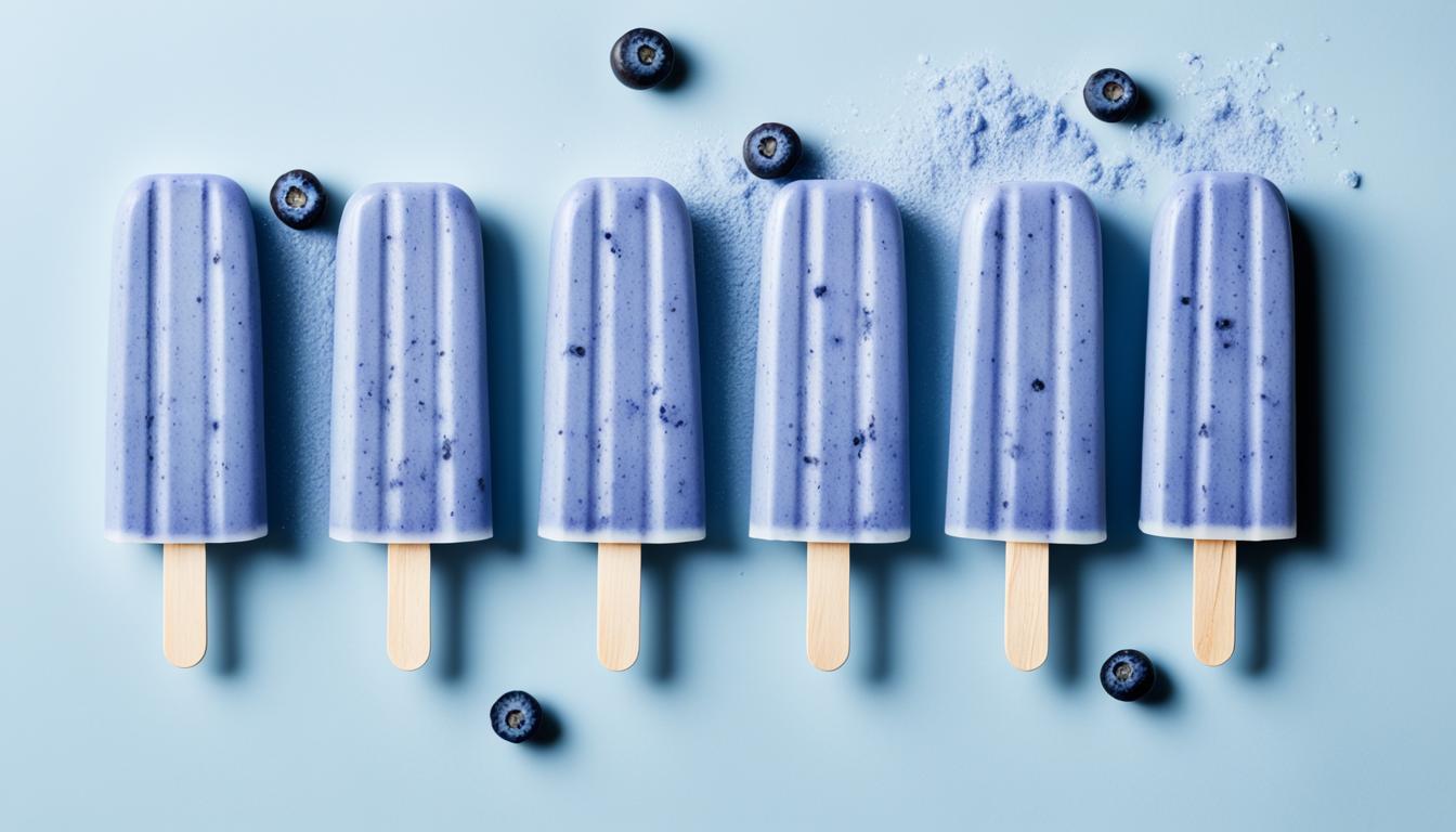 blueberry yogurt popsicles