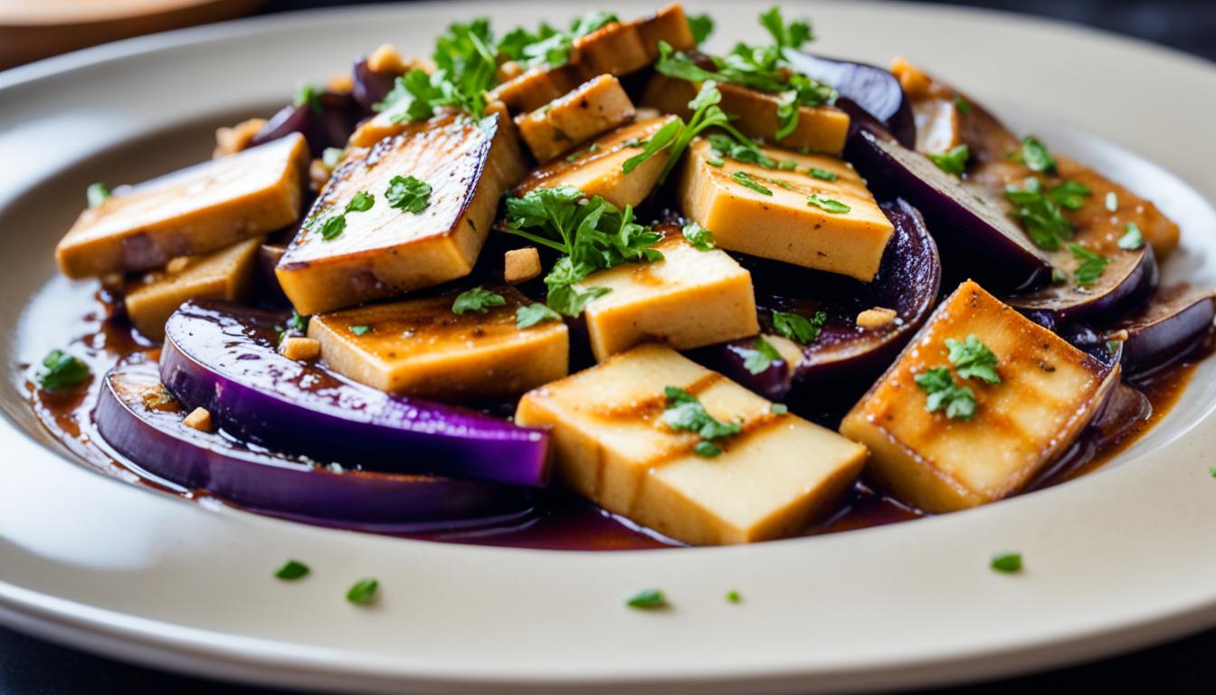 braised eggplant with tofu in garlic sauce recipe