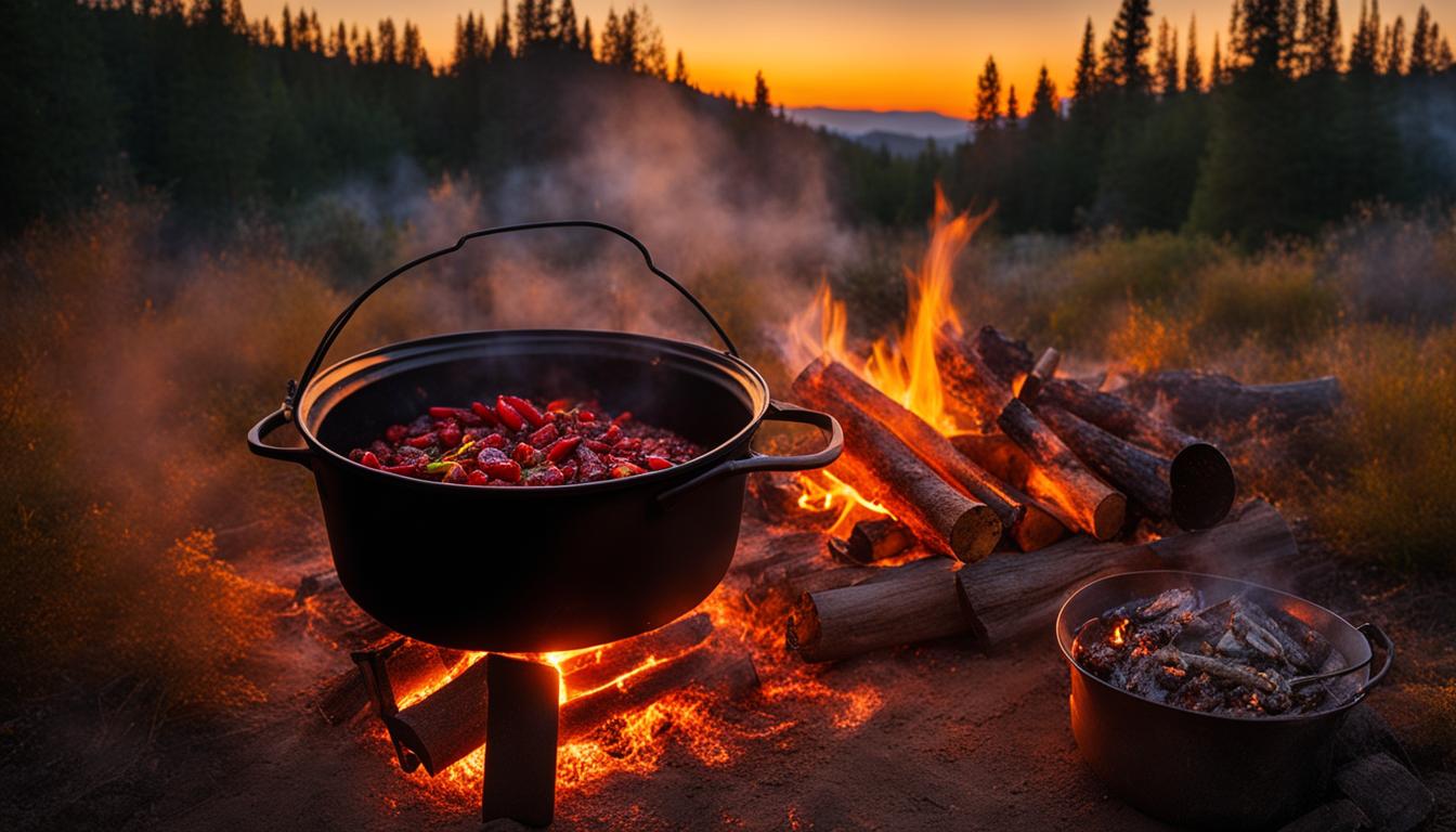 campfire chili in a dutch oven recipe