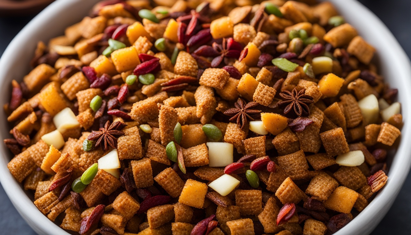 chaat spiced chex mix recipe