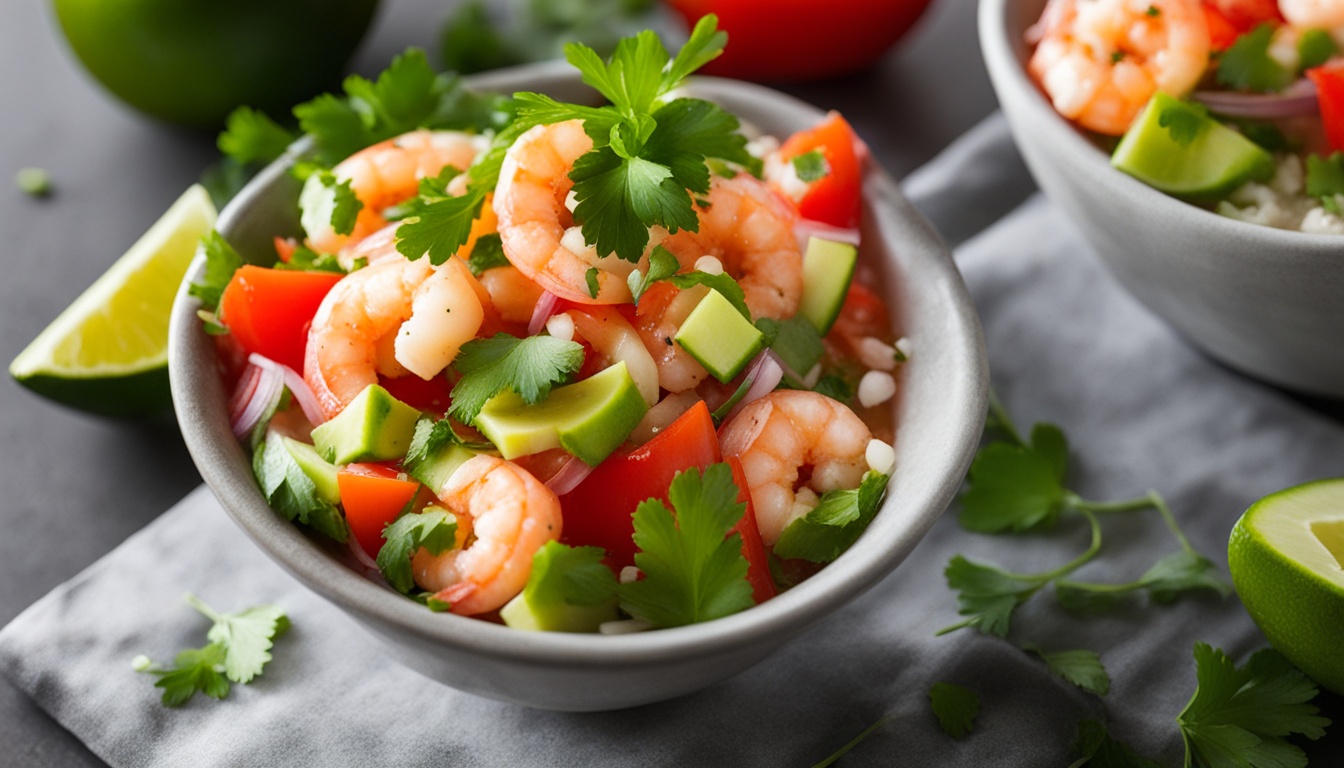 coctel de camarones colombian style shrimp ceviche cocktail recipe