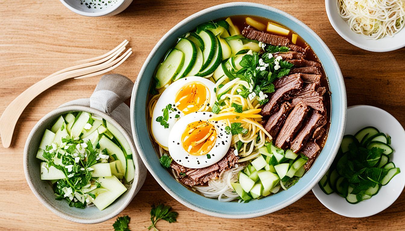 cold korean noodle soup mul naengmyun recipe