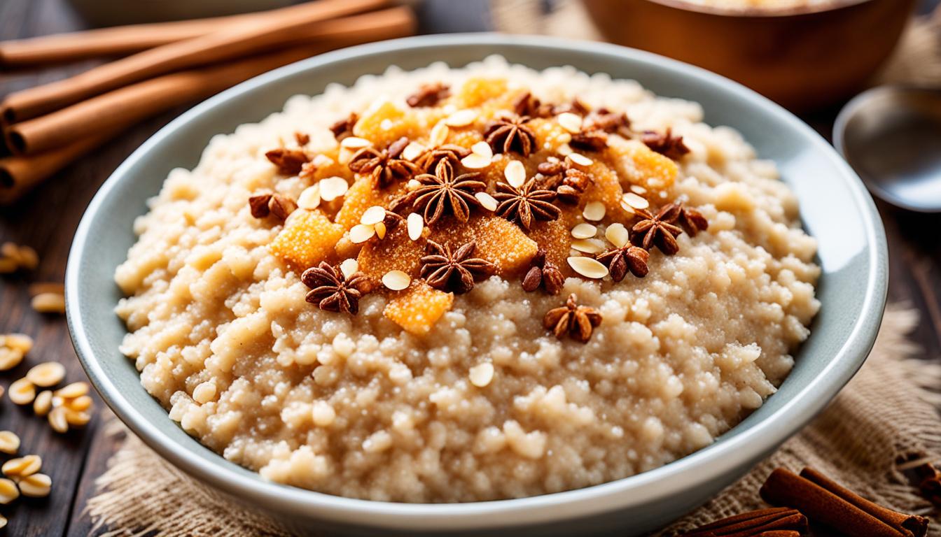 creamy irish style oatmeal with brown sugar