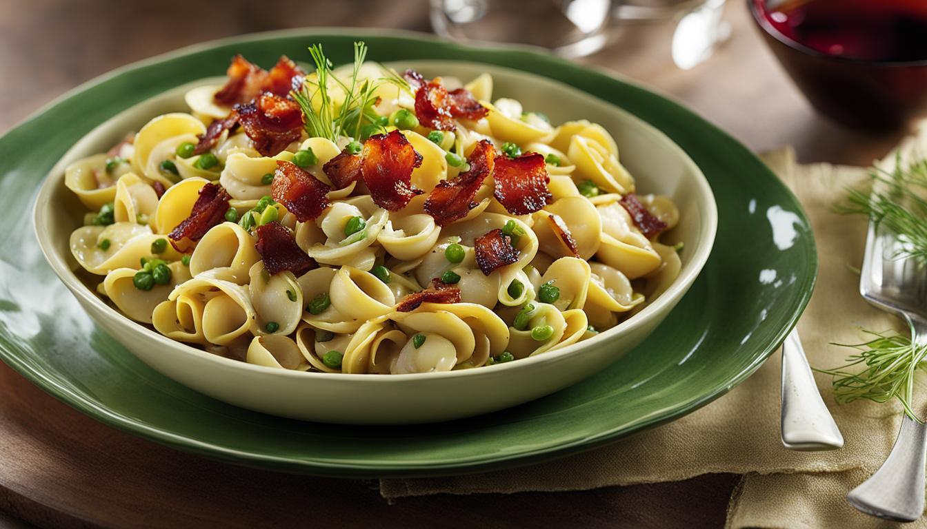 Creamy Orecchiette: Spring Onions, Fennel & Bacon