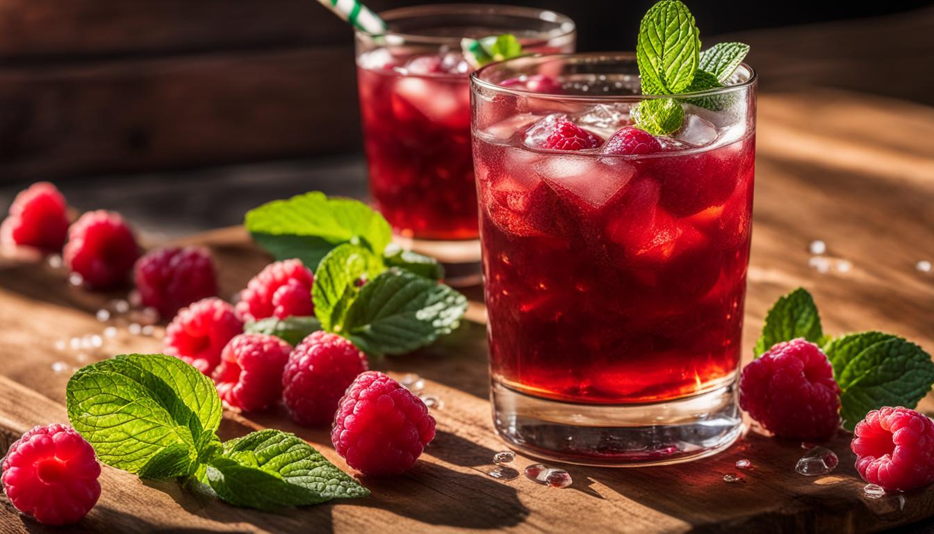 Raspberry & Rum Iced Tea Cocktail – Seasonal Sip