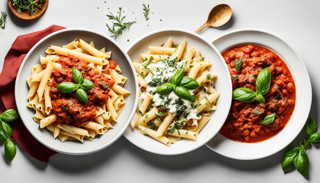 gourmet pasta sauce options