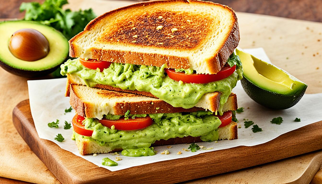 grilled cheese guacamole recipe