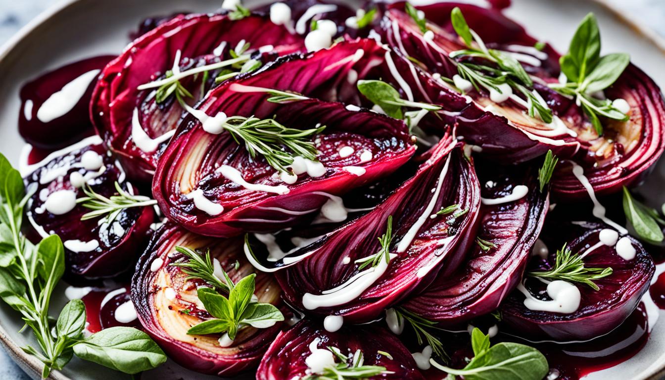 Grilled Radicchio & Cherry Gastrique Sauce Recipe