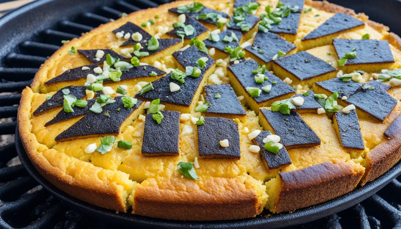 Easy Grilled Skillet Cornbread Recipe for BBQ