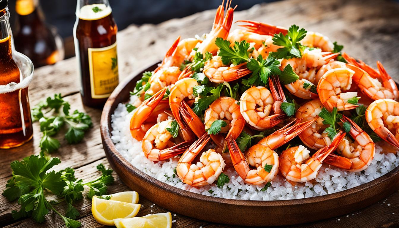 Spicy Harissa and Beer Broiled Shrimp Recipe