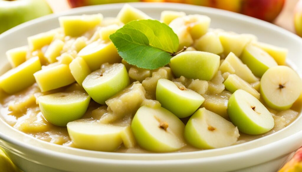 healthy apple puree