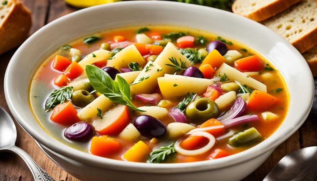 homemade minestrone soup