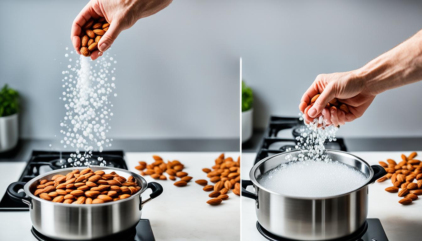 how to blanch almonds