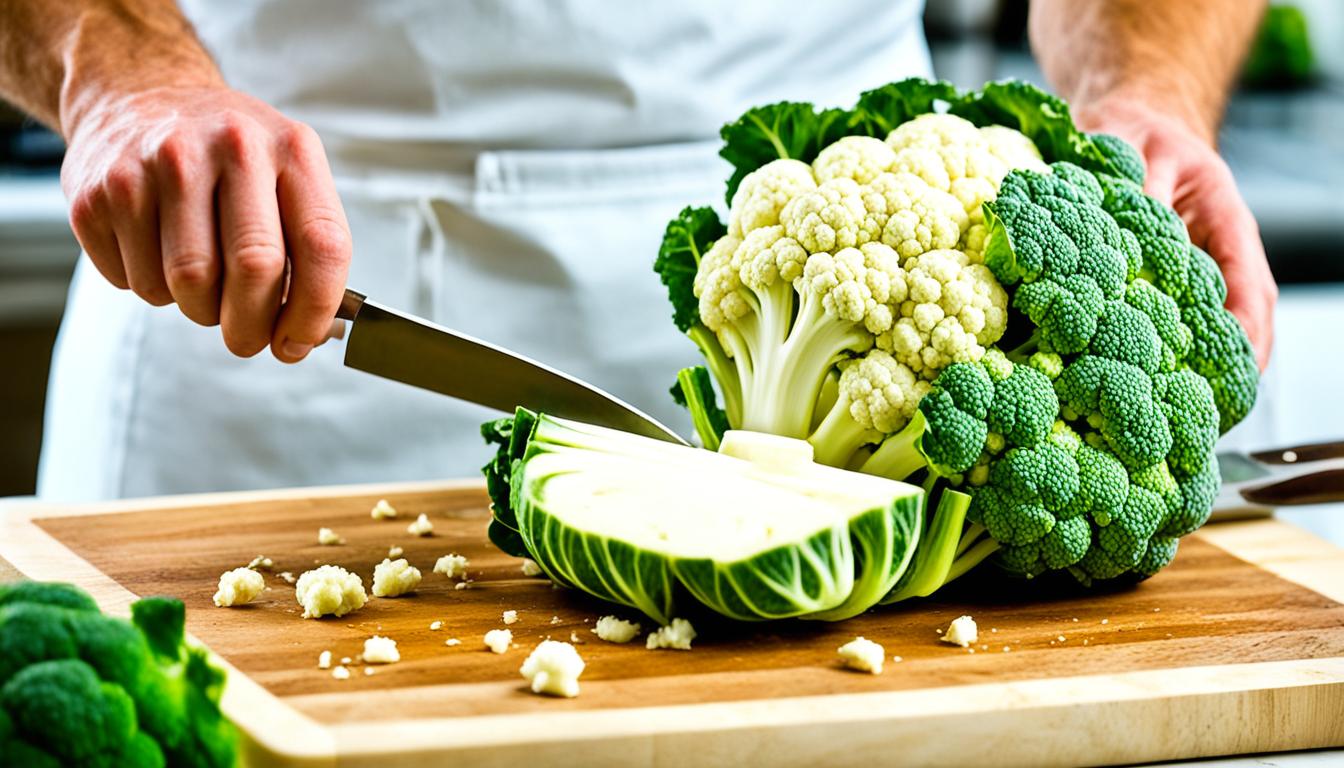 how to cut cauliflower