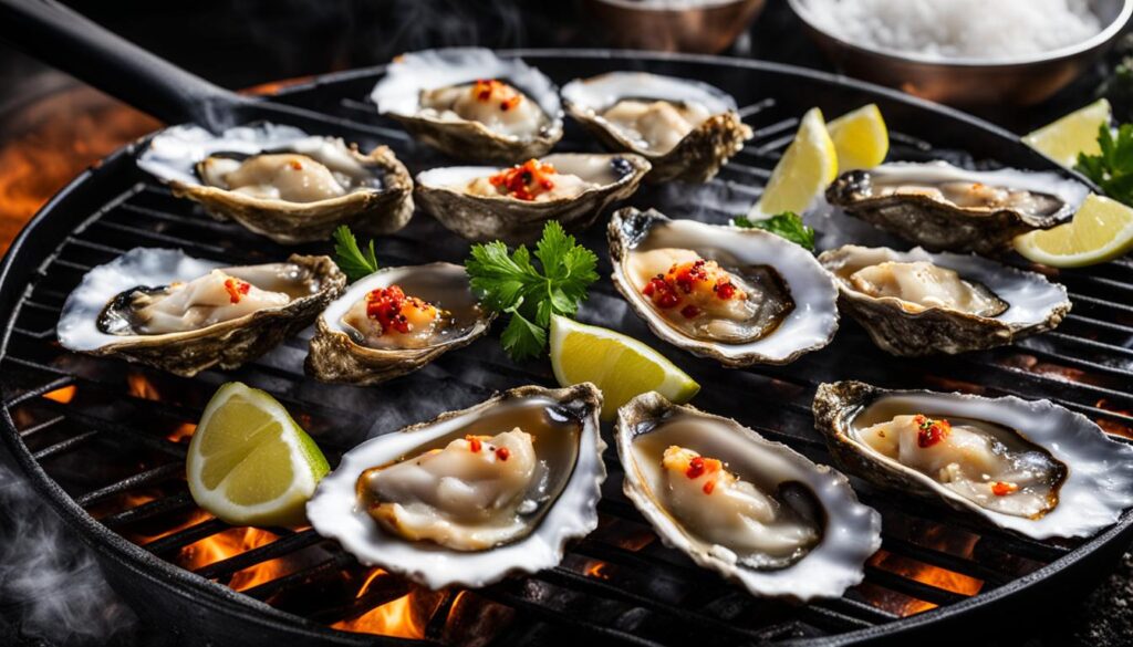 how to grill oysters