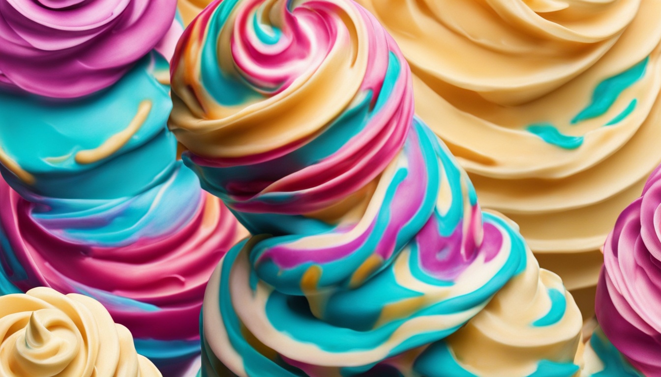 how to make swirled ice creams