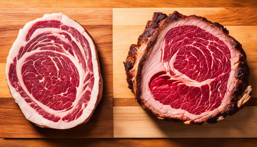 is prime rib different than ribeye