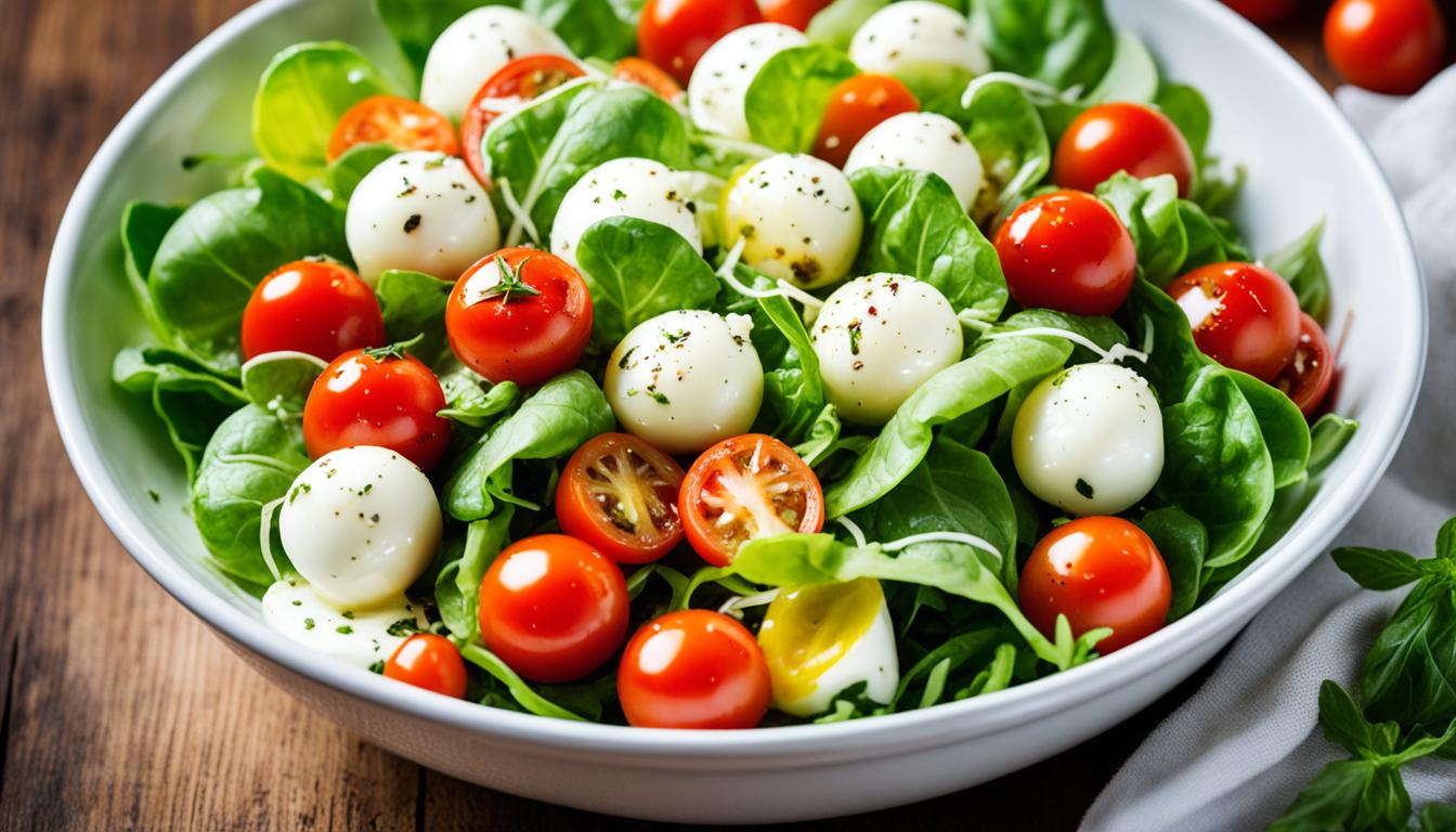 marinated mozzarella cherry tomato basil salad recipe