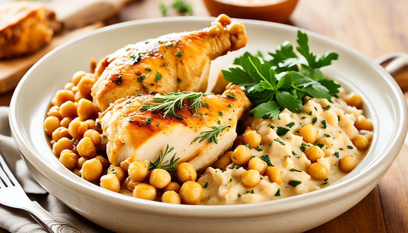 Pressure Cooker Chicken & Chickpeas Feast