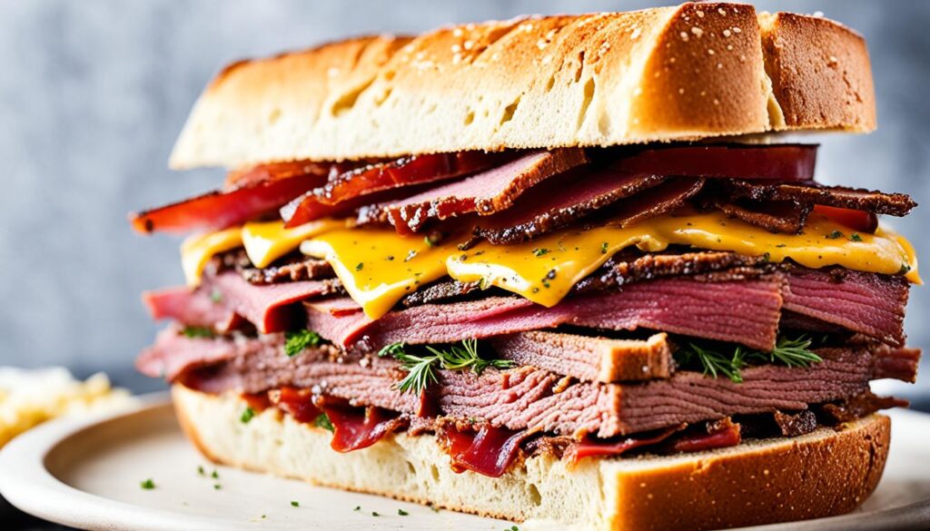 montreal smoked meat sandwich