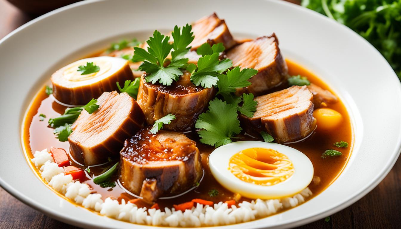 moo palo thai pork belly stew with eggs recipe